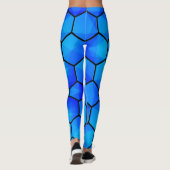 Geometrisches Sechseckmuster Leggings (Rückseite)