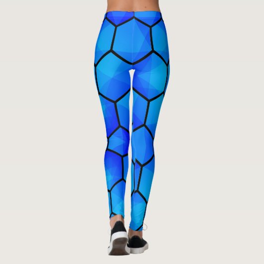Geometrisches Sechseckmuster Leggings (Rückseite)