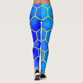 Geometrisches Sechseckmuster Leggings (Rückseite)