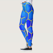 Geometrisches Sechseckmuster Leggings (Links)