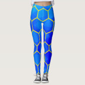 Geometrisches Sechseckmuster Leggings (Vorderseite)