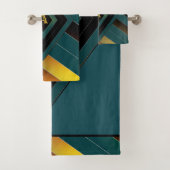 geometrisches Set für das Badehandtuch (Insitu)
