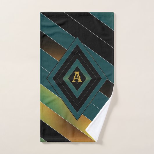 geometrisches Set für das Badehandtuch (Handtuch)