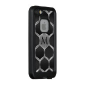 geometrisches Silber- und Graumuster 3 LifeProof iPhone Hülle (Hinten/Rechts)