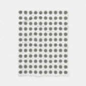 Geometrisches Silver-Star-Muster Fleecedecke (Vorderseite)