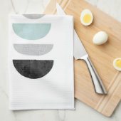 Geometrisches skandinavisches abstraktes modernes geschirrtuch (Viertel Falte)