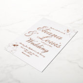 Geometrisches Skript Hochzeitpressen Folieneinladung (Gedreht)