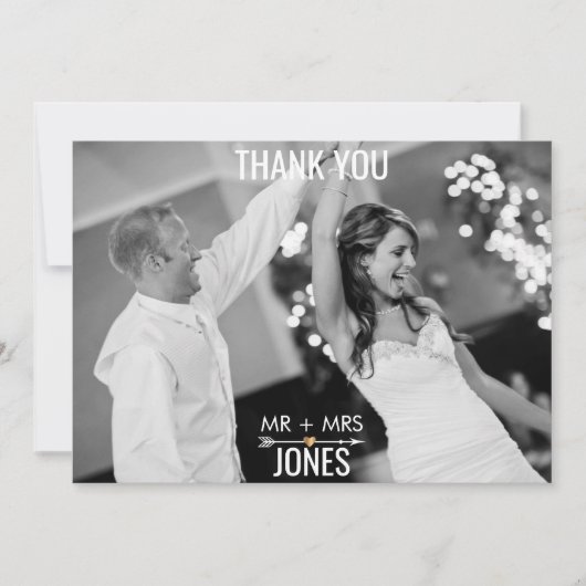 Geometrisches Skull Foto Vielen Dank Dankeskarte (Vorderseite)