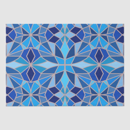 Geometrisches Sky-Tissue Seidenpapier (Vorderseite)