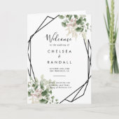 Geometrisches Sommerblätterblatt Programm (Vorderseite)