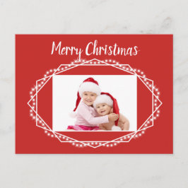 Geometrisches Sparkle-Foto Postkarte