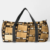 Geometrisches Spiegelmuster Duffle Bag (Rückseite)