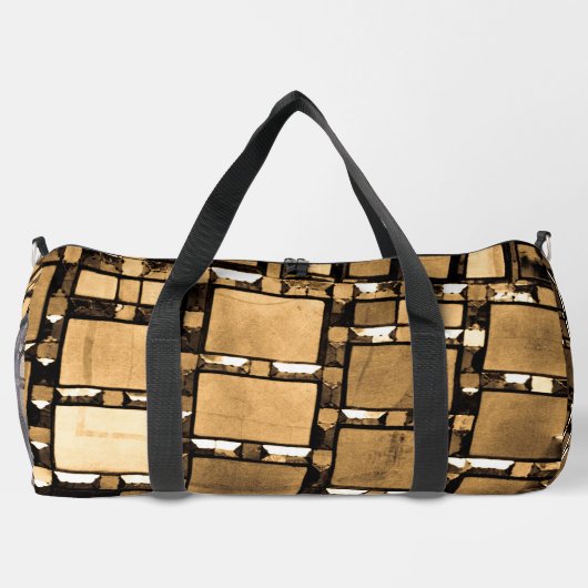 Geometrisches Spiegelmuster Duffle Bag (Rückseite)