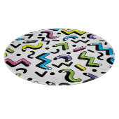 Geometrisches Spiel: Muster der Doodle-Formen Schneidebrett (Ecke)