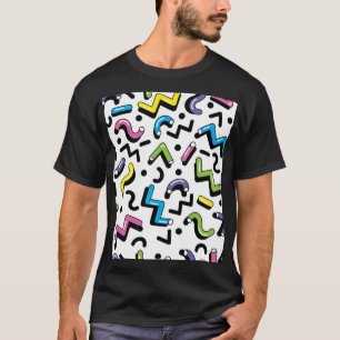 Geometrisches Spiel: Muster der Doodle-Formen T-Shirt