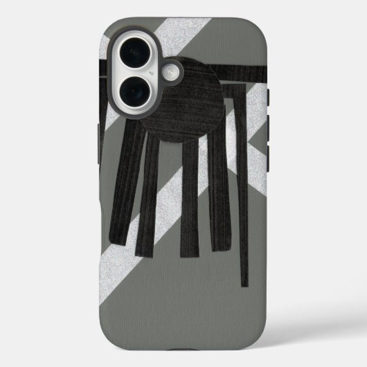 Geometrisches Spinnen-Design Case-Mate iPhone Hülle (Rückseite)