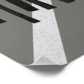 Geometrisches Spinnen-Design Poster (Ecke)