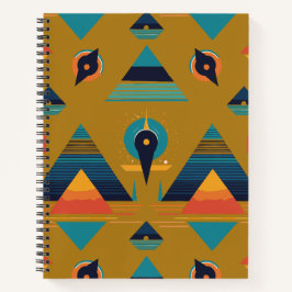 Geometrisches SpiralNotebook Notizblock