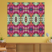 Geometrisches Stammbaum Ethnic Doodle Leinwanddruck (Insitu (Wohnzimmer))