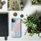 Geometrisches, staubblaues Blau Case-Mate iPhone Hülle