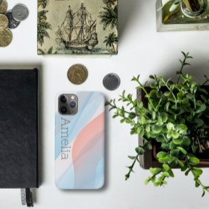 Geometrisches, staubblaues Blau Case-Mate iPhone Hülle