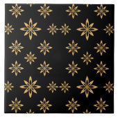 Geometrisches sternähnliches Petal-Blume-Wiederhol Fliese (Vorderseite)