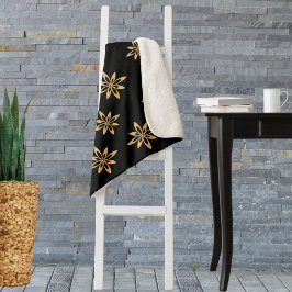 Geometrisches sternähnliches Petal-Blume-Wiederhol Sherpadecke