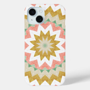 Geometrisches Sternen-Burst Boho-Mandala-Muster Case-Mate iPhone Hülle