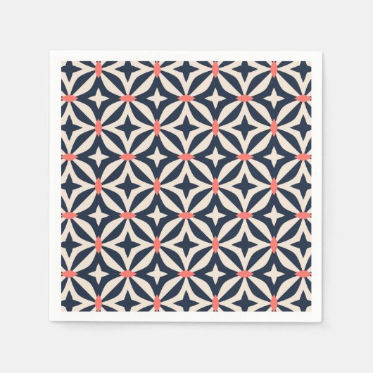 Geometrisches Sternmuster Serviette (Vorderseite)