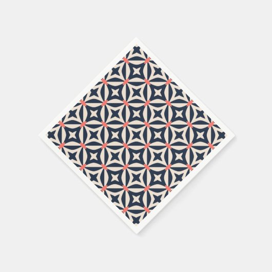 Geometrisches Sternmuster Serviette (Ecke)