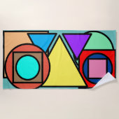 Geometrisches Strandtuch (Vorderseite)