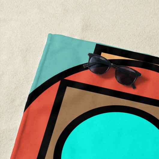 Geometrisches Strandtuch (Beispiel)