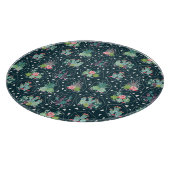 Geometrisches Succulents-Muster Schneidebrett (Ecke)