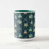 Geometrisches Succulents-Muster Tasse (Zentrum)
