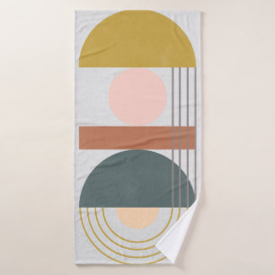Geometrisches Tageslicht III Badehandtuch