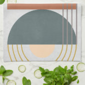 Geometrisches Tageslicht III Geschirrtuch (Gefaltet)