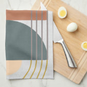 Geometrisches Tageslicht III Geschirrtuch (Viertel Falte)
