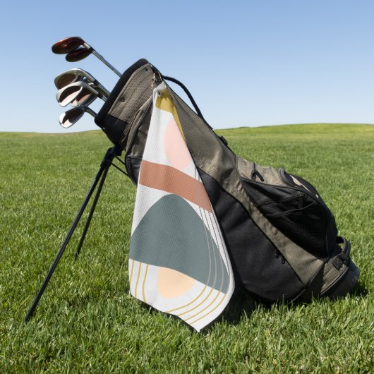 Geometrisches Tageslicht III Golfhandtuch (Gras)