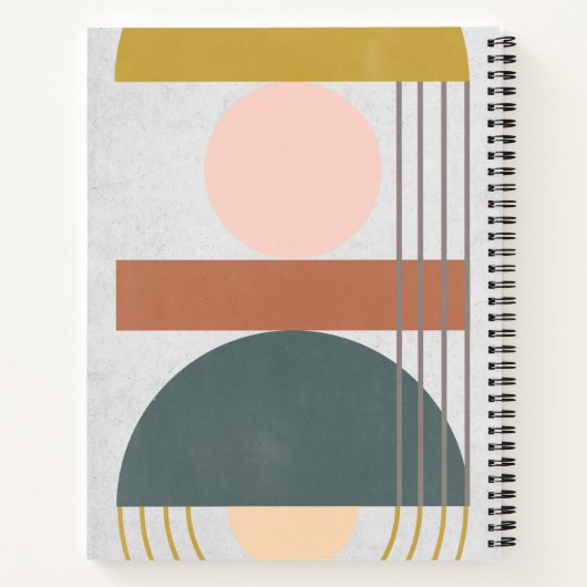 Geometrisches Tageslicht III Notizblock (Rückseite)