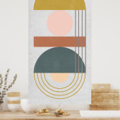 Geometrisches Tageslicht III Poster (Küche)