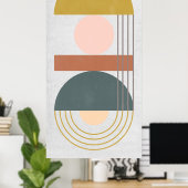 Geometrisches Tageslicht III Poster (Heimbüro)