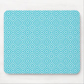 Geometrisches Täuschungs-Muster-Aqua Mousepad (Vorne)