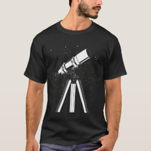 Geometrisches Teleskop & Sternbild Raum T-Shirt