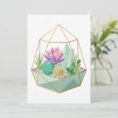 Geometrisches Terrarium Einladung (Stehend Vorderseite)