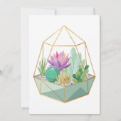 Geometrisches Terrarium Einladung (Rückseite)