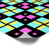 Geometrisches Terrazzo-Muster Poster (Ecke)