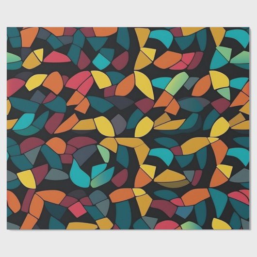 Geometrisches Tessellationsmuster Geschenkpapier (Flach)