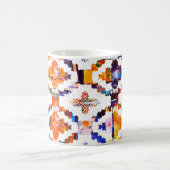 Geometrisches Texturmuster mit Aquarelleffekt Kaffeetasse (Mittel)