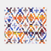Geometrisches Texturmuster mit Wasserfekteffektab Fleecedecke (Vorderseite (Horizontal))