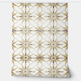 Geometrisches Thai-Jasminmuster Tapete